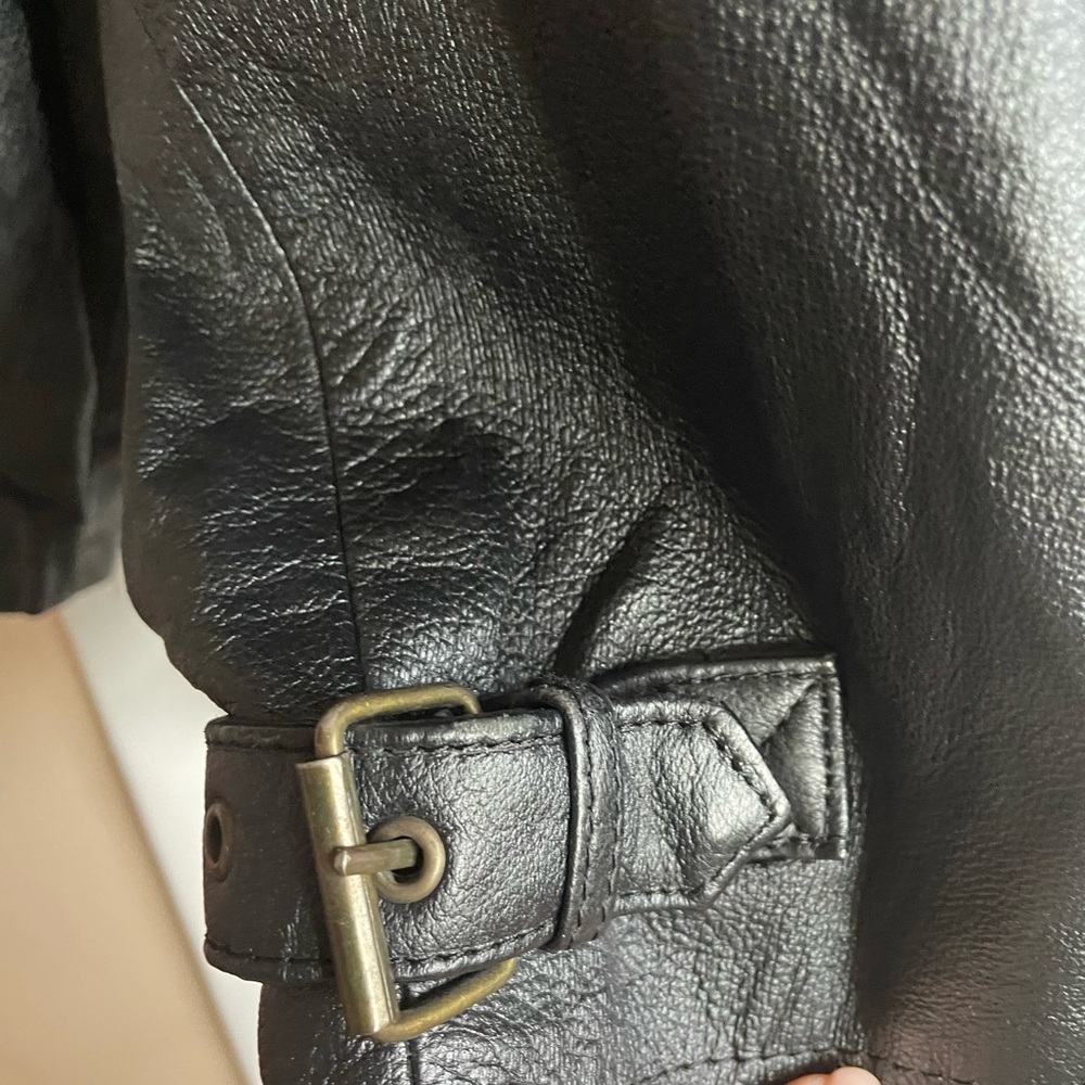 Fashion Element Black Leather Jacket very good condition size 2X - Picture 10 of 11